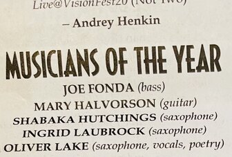 Joe Fonda, bassist of the year 2023